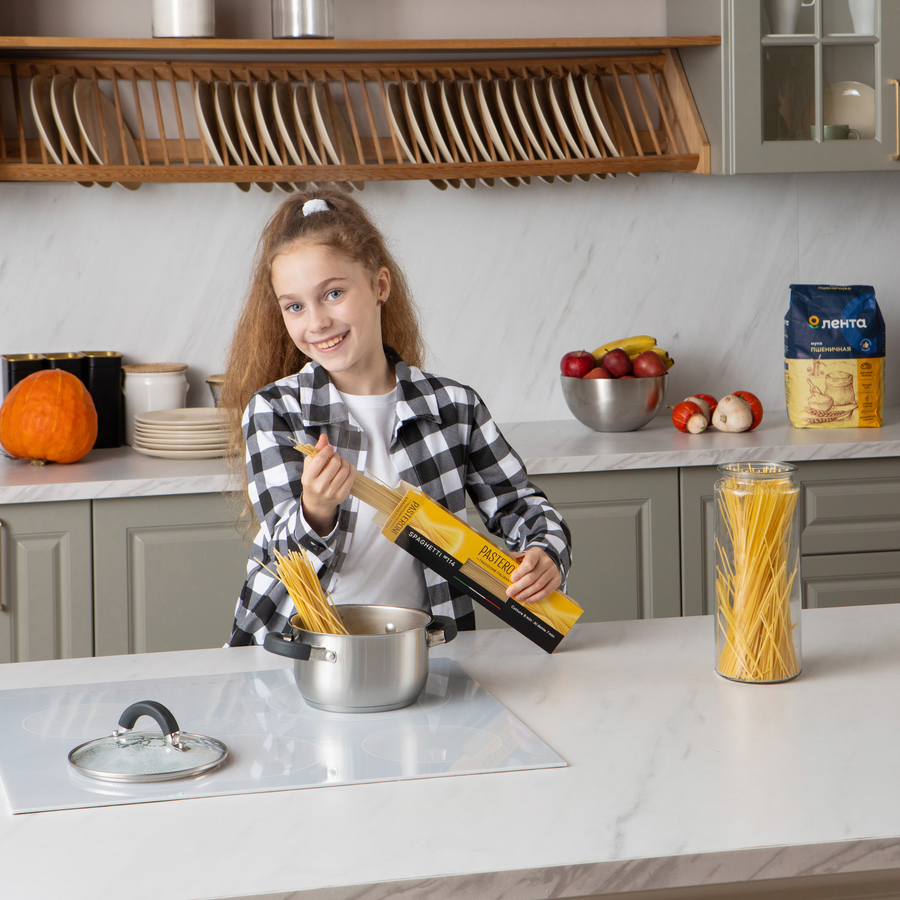 Кастрюля HOMECLUB Comfort, с силиконовыми ручками, нержавеющая сталь, индукция, 1.5 Арт. GS-3, предпросмотр