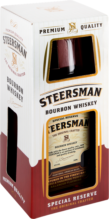 Виски STEERSMAN Зерновой 40% + бокал, п/у, 0.7л, превью