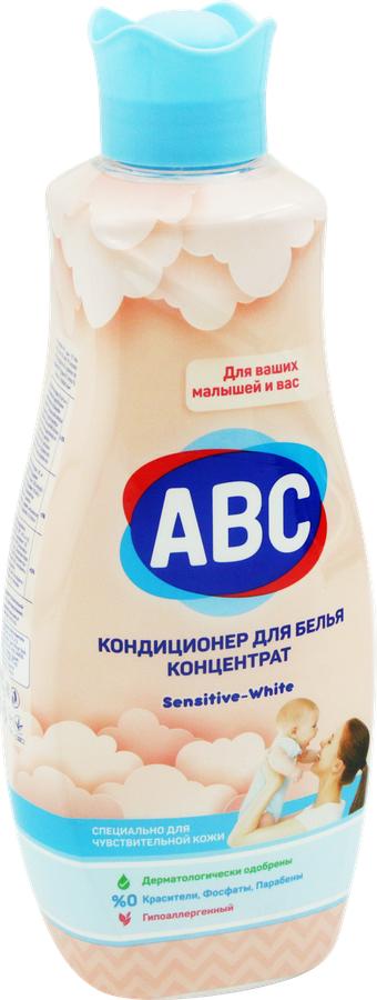 Кондиционер для белья ABC Sensitive концентрат, 1,44л, предпросмотр