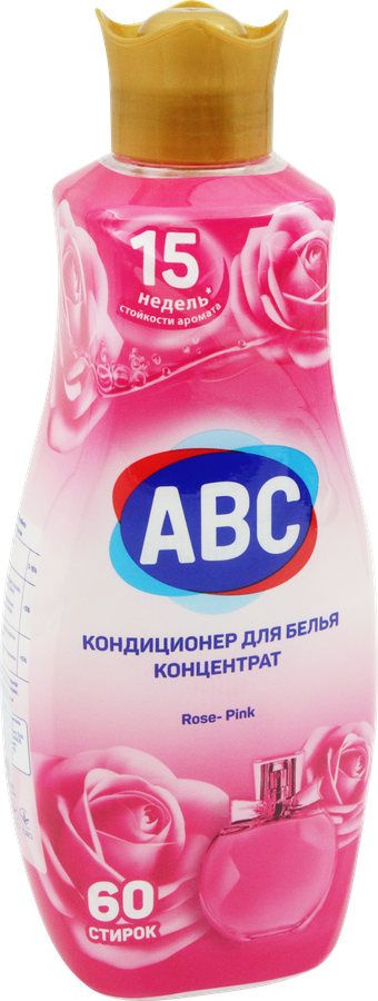 Кондиционер для белья ABC Rose pink концентрат, 1,44л, превью