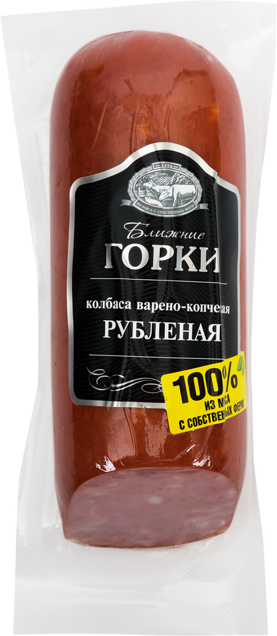 Колбаса варено-копченая БЛИЖНИЕ ГОРКИ Сервелат Австрийский, 330г, предпросмотр