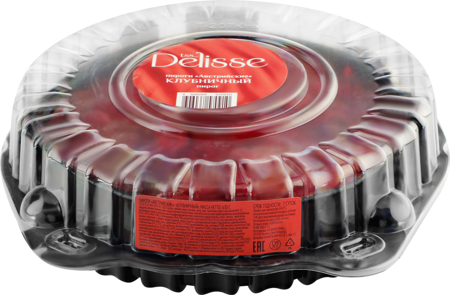 Пирог DELISSE Австрийский клубничный, 630г, предпросмотр