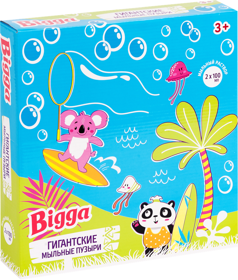 Набор игровой BIGGA Гигантские мыльные пузыри, 5 предметов Арт. BB210, предпросмотр