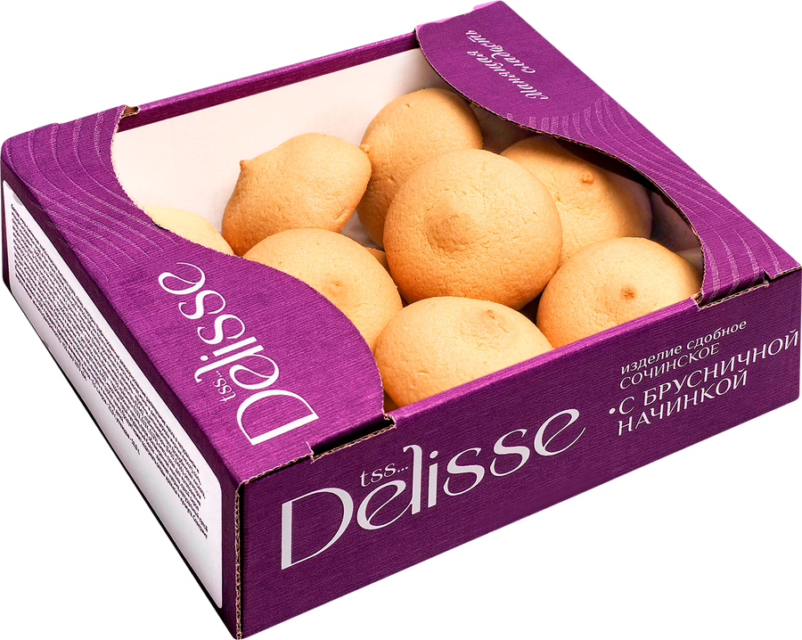 Изделие сдобное DELISSE Сочинское с брусничной начинкой, 350г, предпросмотр