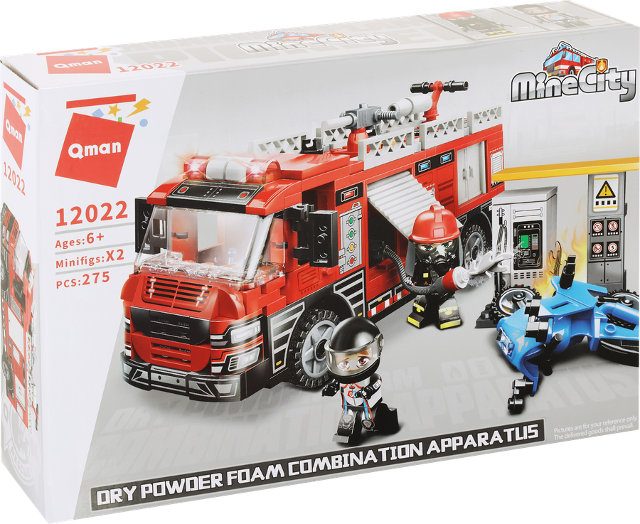 Конструктор QMAN Пожарная машина, 275 деталей, превью