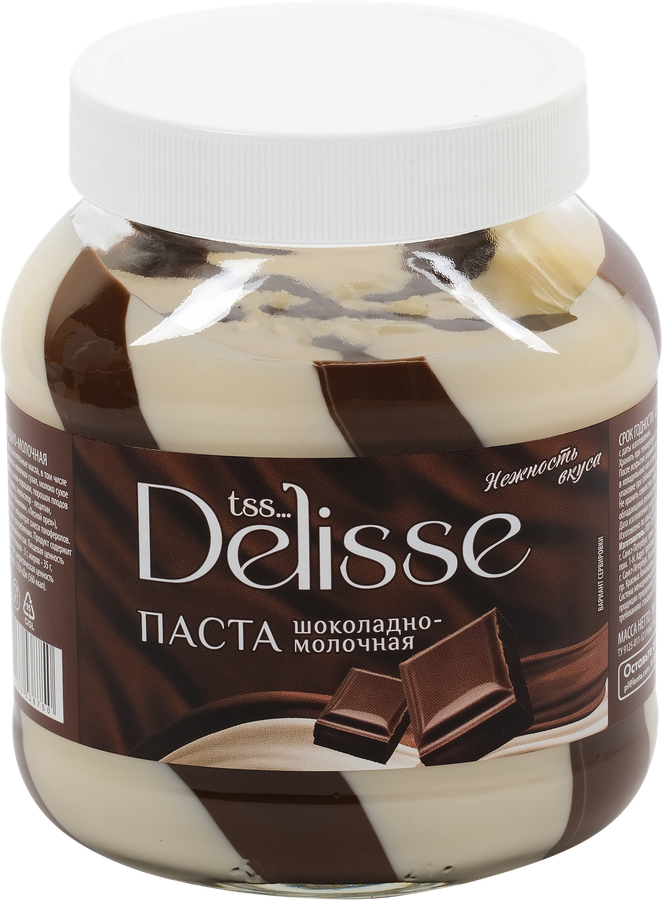 Паста DELISSE с молоком и какао, 700г, превью