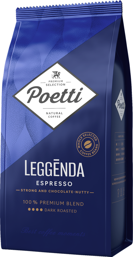 Кофе зерновой POETTI Leggenda Espresso, 1кг, превью