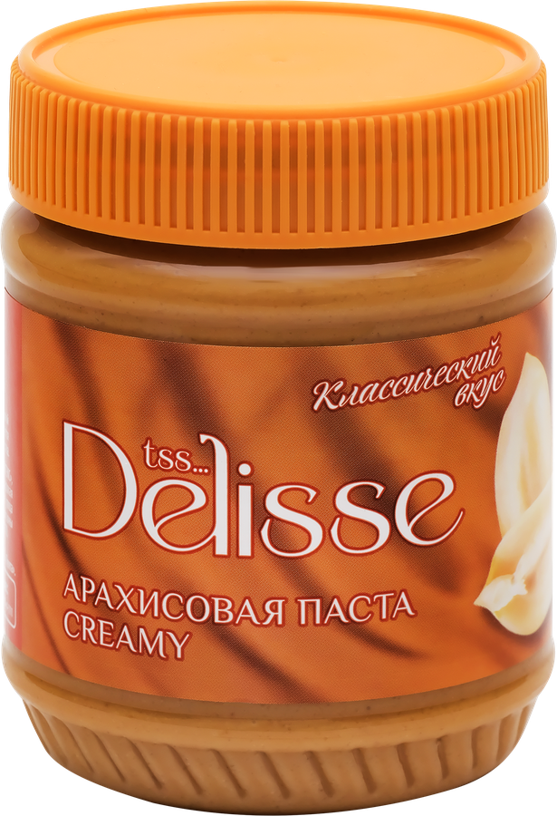 Паста арахисовая DELISSE Creamy, 340г, превью