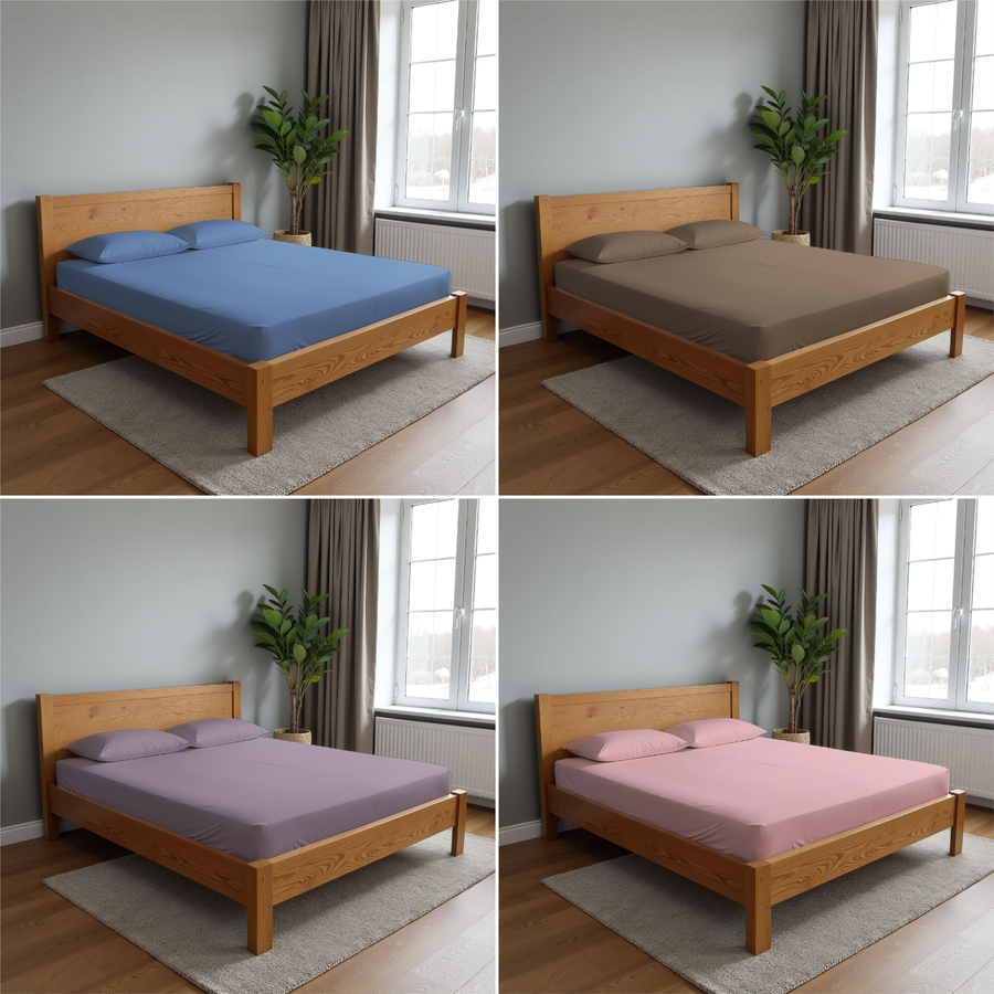 Простыня на резинке HOMECLUB 200х200см, цвета в ассортименте, Арт. 
HCTR200/grey, предпросмотр