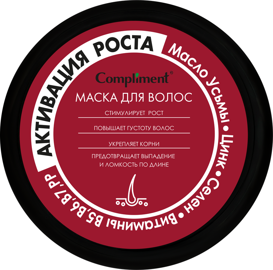 Маска для волос COMPLIMENT Grow Booster Активация роста, 500мл, предпросмотр