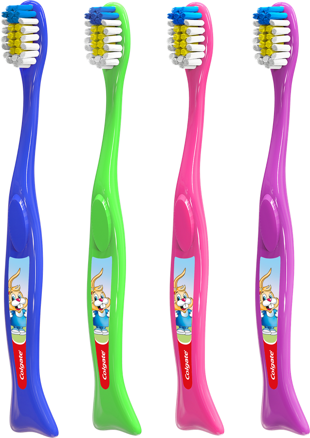 Зубная щетка детская COLGATE Доктор Заяц 2+1 супермягкая 2+, предпросмотр