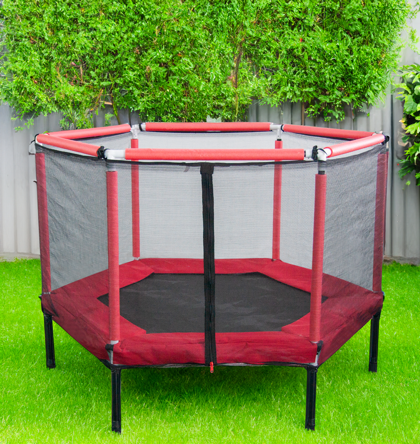 Батут шестигранный ACTIWELL с защитной сеткой, Арт. 63INCH, предпросмотр