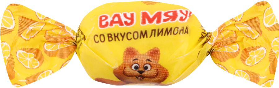 Конфеты жевательные ВАУ МЯУ! со вкусом апельсина, клубники, лимона, яблока, весовые, предпросмотр