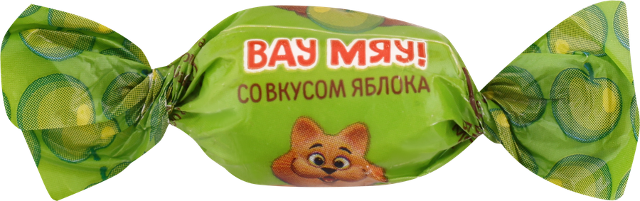 Конфеты жевательные ВАУ МЯУ! со вкусом апельсина, клубники, лимона, яблока, весовые, превью