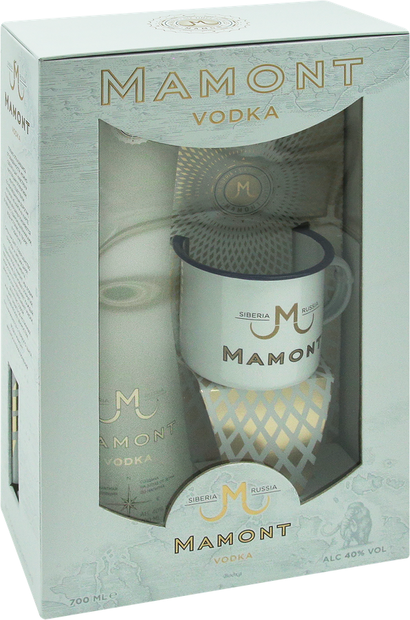 Водка MAMONT 40% с кружкой, п/у, 0.7л, превью