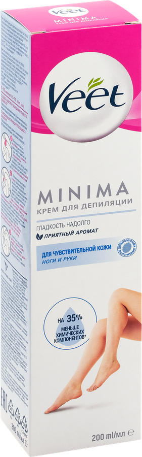 Крем для депиляции VEET Minima для чувствительной кожи, 200мл, превью
