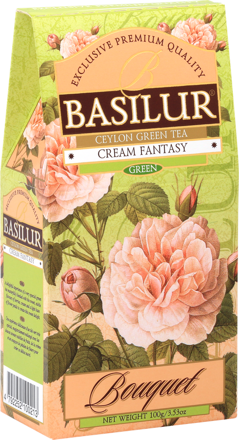 Чай зеленый BASILUR Букет Кремовая фантазия, листовой, 100г, предпросмотр