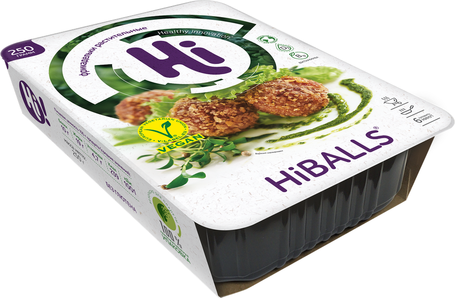 Фрикадельки растительные HI Hiballs, 250г, превью