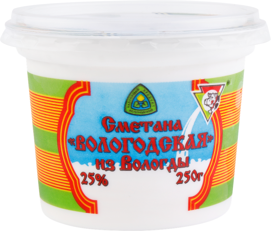 Сметана ИЗ ВОЛОГДЫ Вологодская 25%, без змж, 250г, предпросмотр
