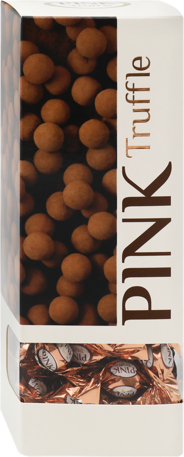 Конфеты глазированные PINK Truffle с комбинированными кремовыми начинками, 163г, предпросмотр