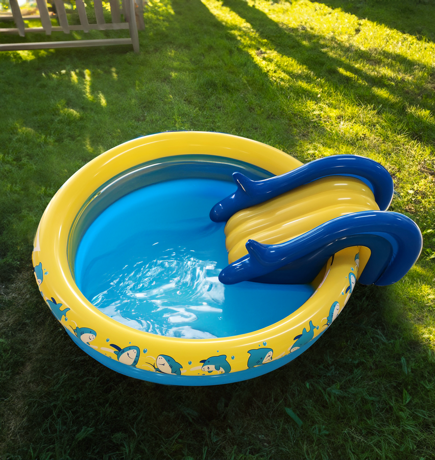 Бассейн надувной ACTIWELL Aqua 148х26см, с горкой, Арт. GB-032807, превью