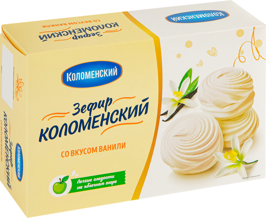 Зефир КОЛОМЕНСКОЕ со вкусом ванили, 250г, предпросмотр
