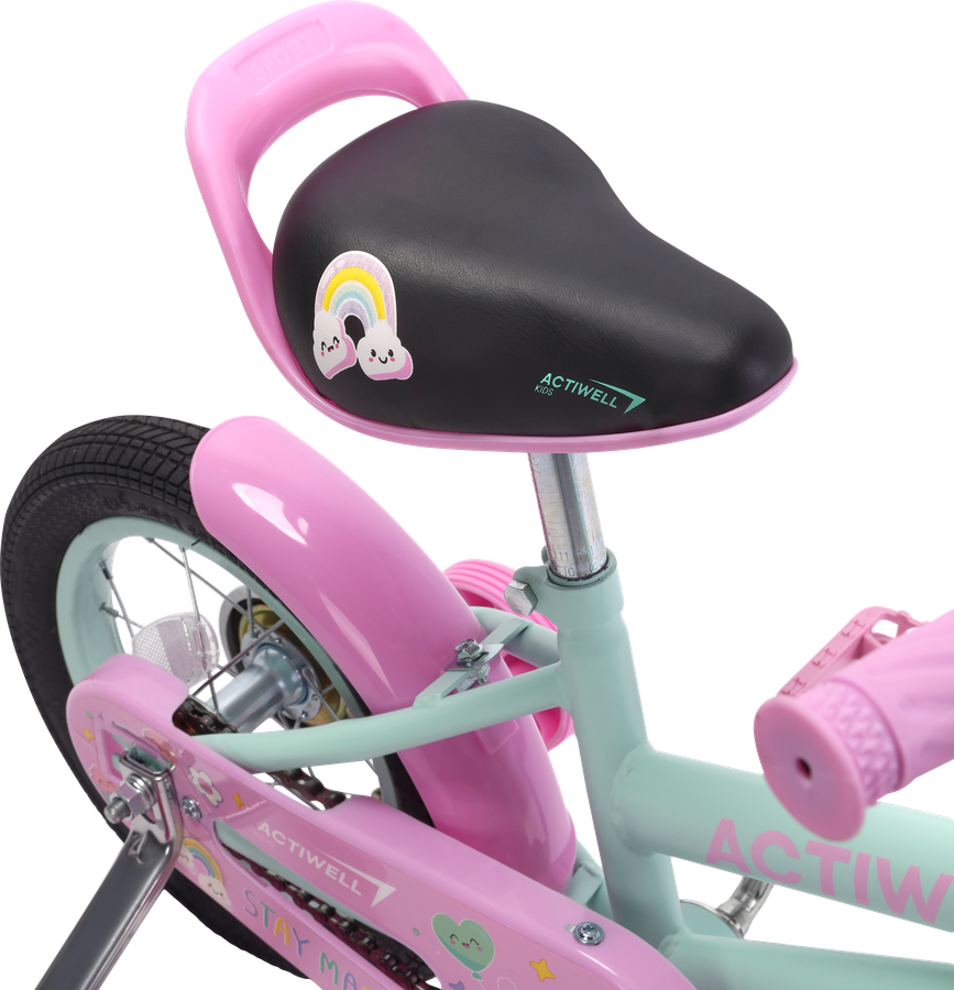 Велосипед детский ACTIWELL 12" бирюзовый/белый, Арт. KID-ST12-G, предпросмотр