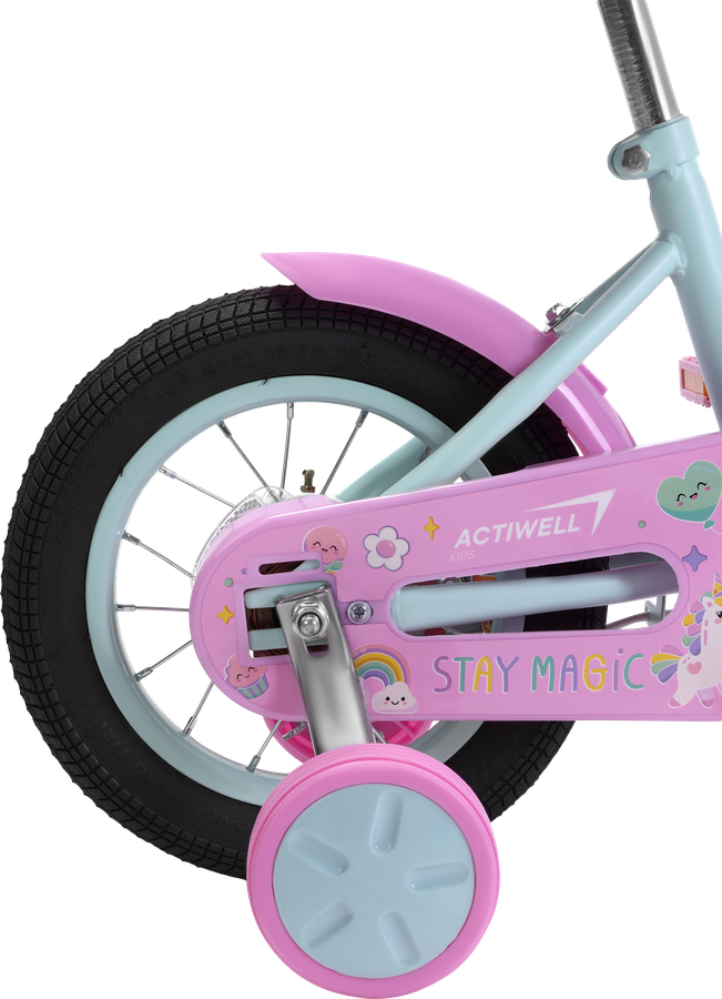Велосипед детский ACTIWELL 12" бирюзовый/белый, Арт. KID-ST12-G, предпросмотр