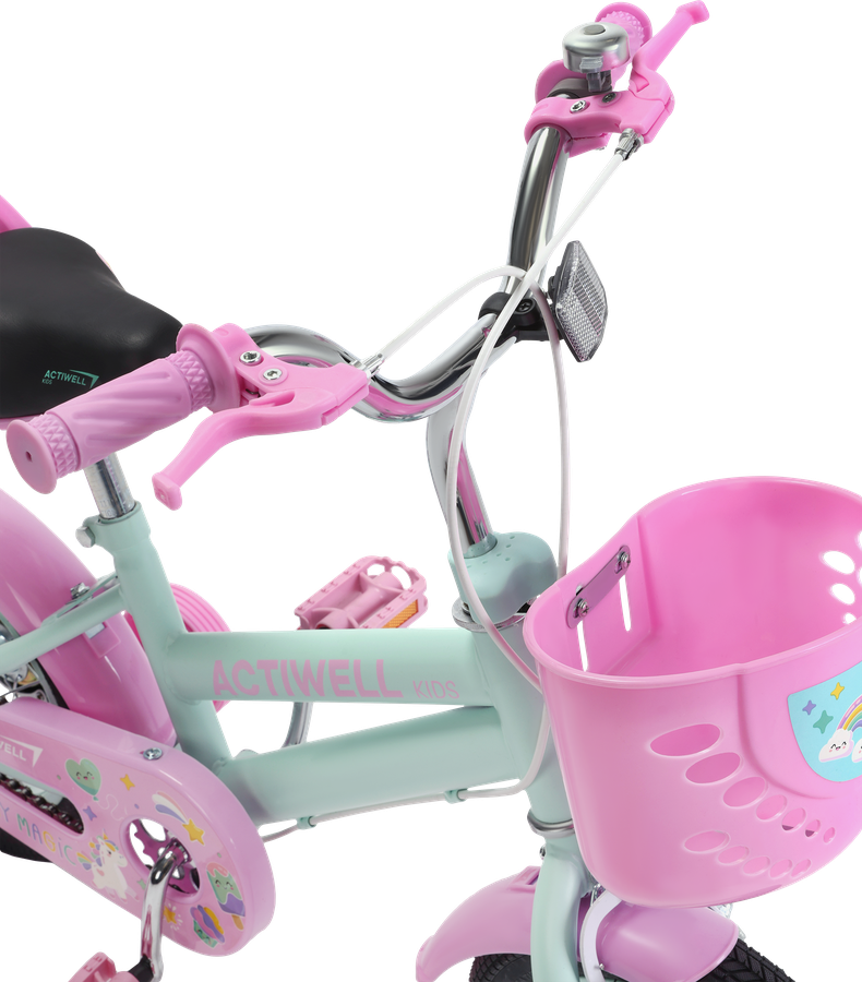 Велосипед детский ACTIWELL 12" бирюзовый/белый, Арт. KID-ST12-G, предпросмотр