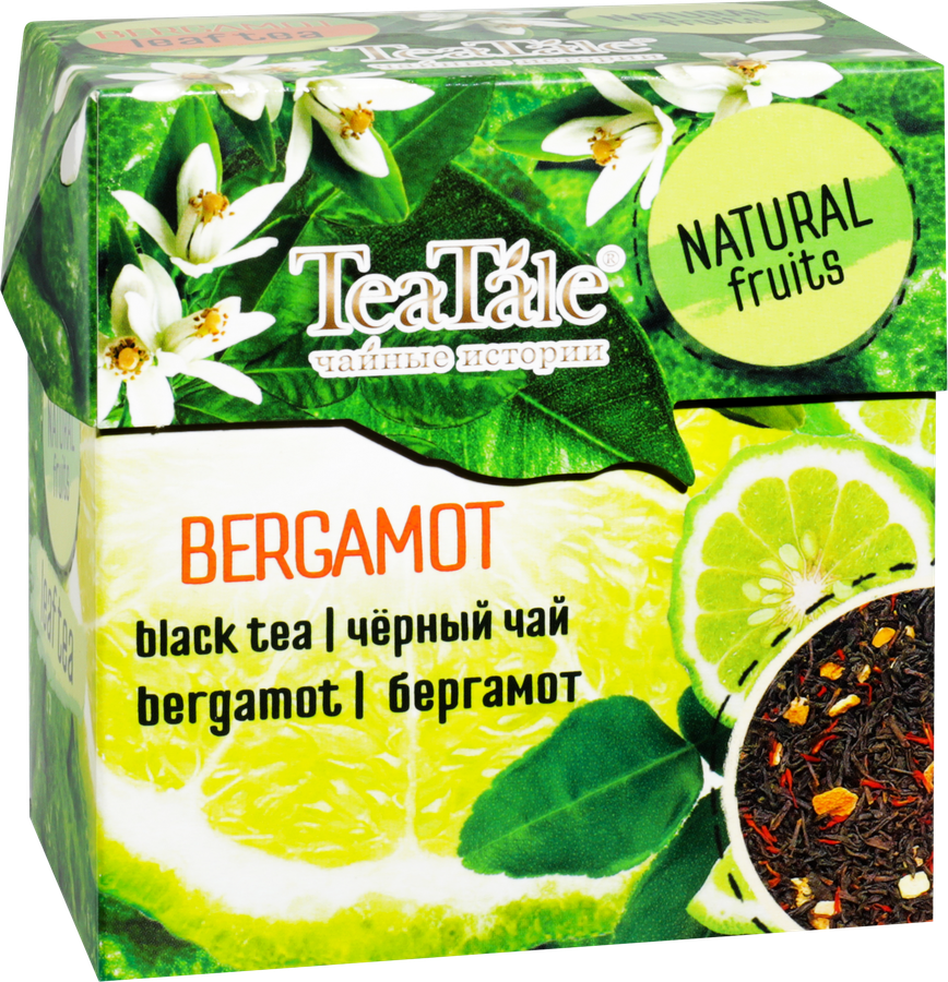 Чай черный TEATALE Сочные фрукты с ароматом бергамота, 100г, превью