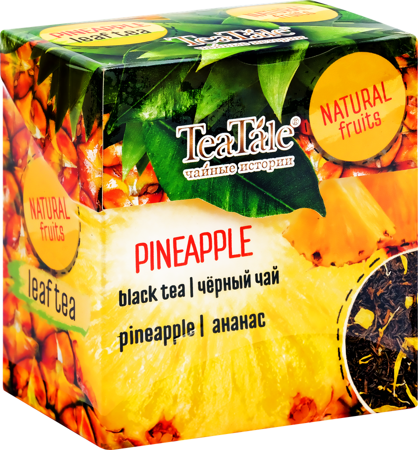 Чай черный TEATALE Сочные фрукты с ароматом ананаса, 100г, превью