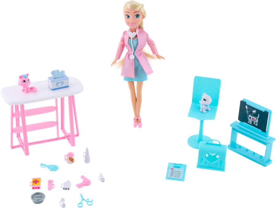 Набор игровой SPARKLE GIRLZ Ветеринарная клиника, 9 предметов, Арт. 100184-2022-S001, превью