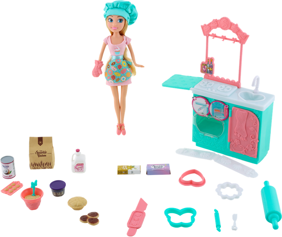 Набор игровой SPARKLE GIRLZ Кукла в пекарне, 10 предметов, Арт. 100183-2023-S001, предпросмотр