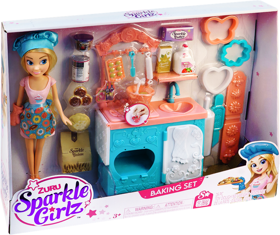 Набор игровой SPARKLE GIRLZ Кукла в пекарне, 10 предметов, Арт. 100183-2023-S001, превью