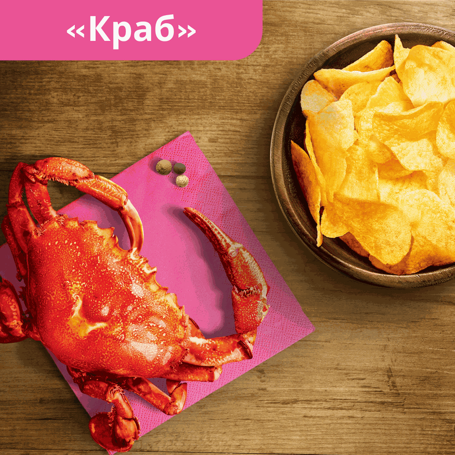 Чипсы картофельные LAY'S со вкусом краба, 70г, превью