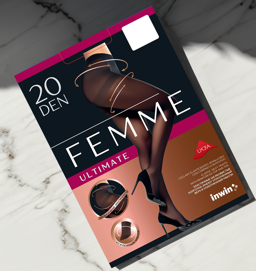Колготки женские INWIN Femme Ultimate 20 den bronz 3, Арт. 2 021 PLT, превью
