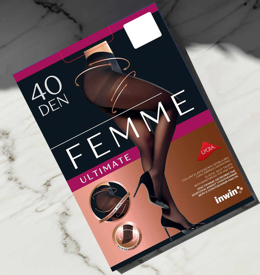 Колготки женские INWIN Femme Ultimate 40 den natural 3, Арт. 020 PLT, превью