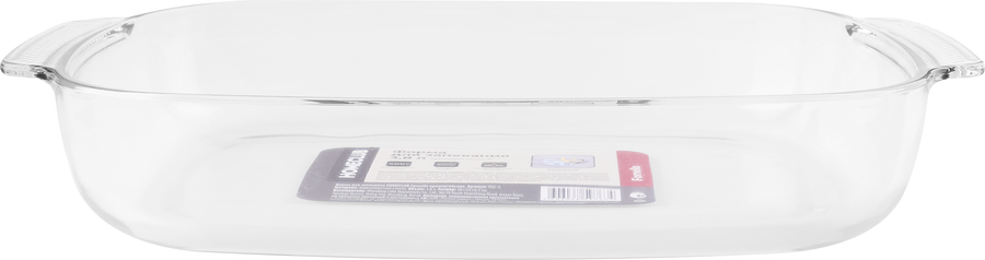 Форма для запекания HOMECLUB Fornello 38x25х6,5см, прямоугольная, жаропрочное стекло, Арт. RGC-5 3,8л, превью