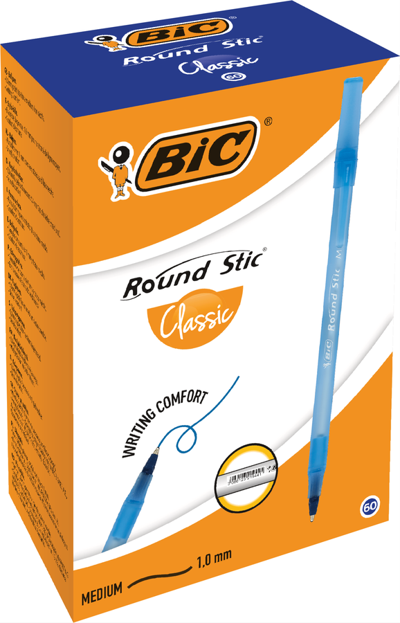 Ручка шариковая BIC Round Stic Classic, синий, превью