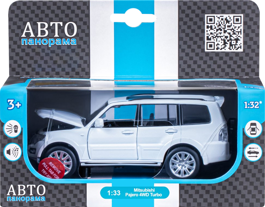 Машинка АВТОПАНОРАМА Внедорожник 1:32-34, в ассортименте, Арт. JB1200186, JB1251312-13, превью