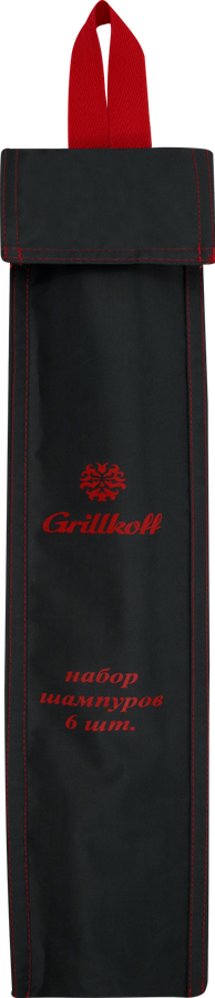 Шампуры плоские GRILLKOFF 50х1,2см, в чехле, 6шт, превью