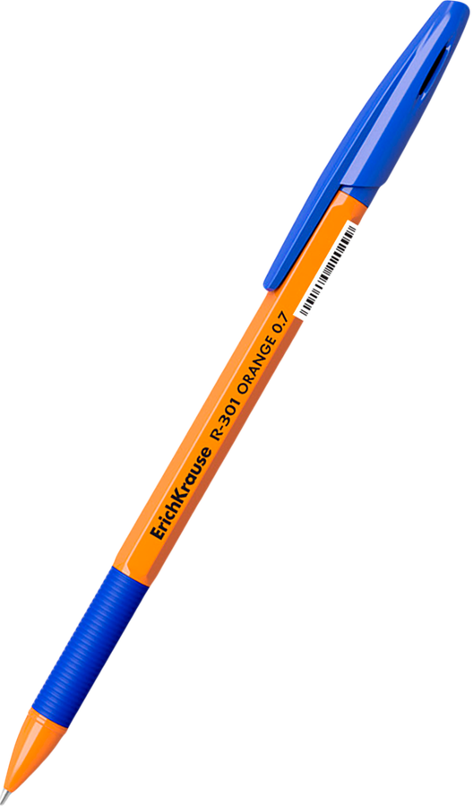 Набор шариковых ручек ERICHKRAUSE R-301 Orange Stick&Grip синий, Арт. 56569, 8шт, превью