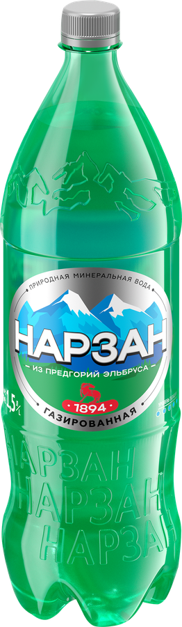 Вода минеральная НАРЗАН газированная, 1.5л, превью