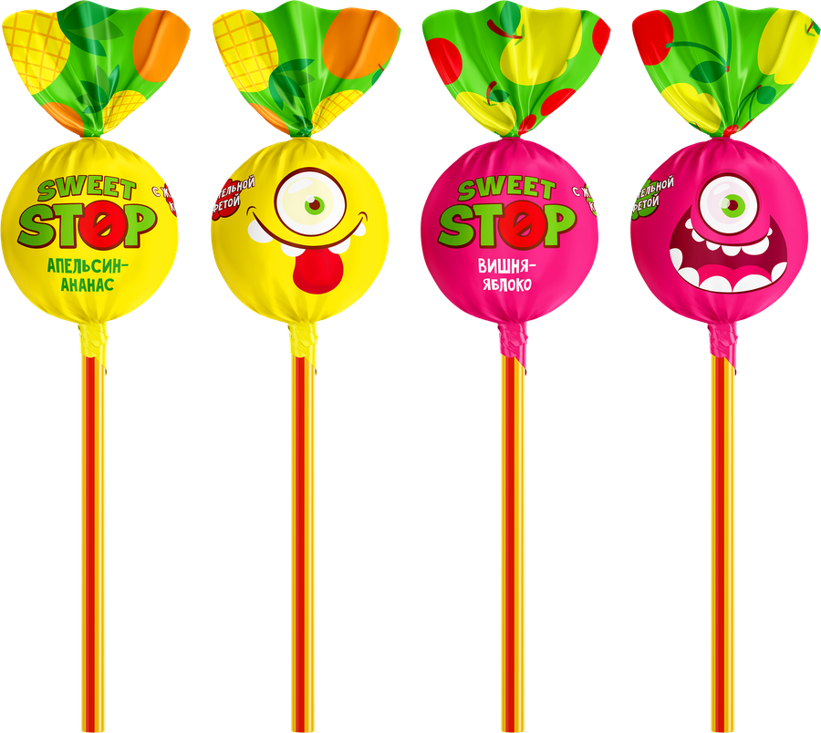 Карамель леденцовая SWEET STOP с жевательной конфетой, 17,5г, превью