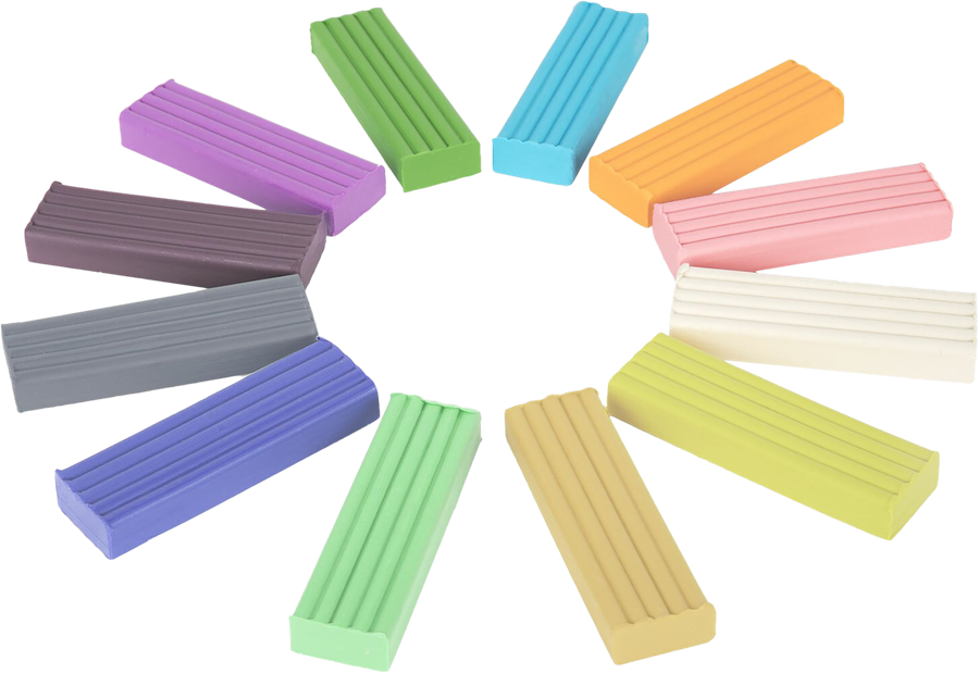 Пластилин BRAUBERG Kids 12 цветов, пастельные цвета, со стеком, Арт. 106681, 180г, предпросмотр