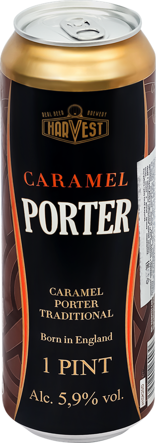 Пиво темное HARVEST Caramel Porter фильтрованное пастеризованное 5,9%, 0.568л, превью