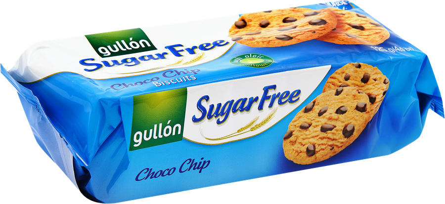 Печенье сдобное GULLON Chocolate Chip, без сахара, 125г, предпросмотр