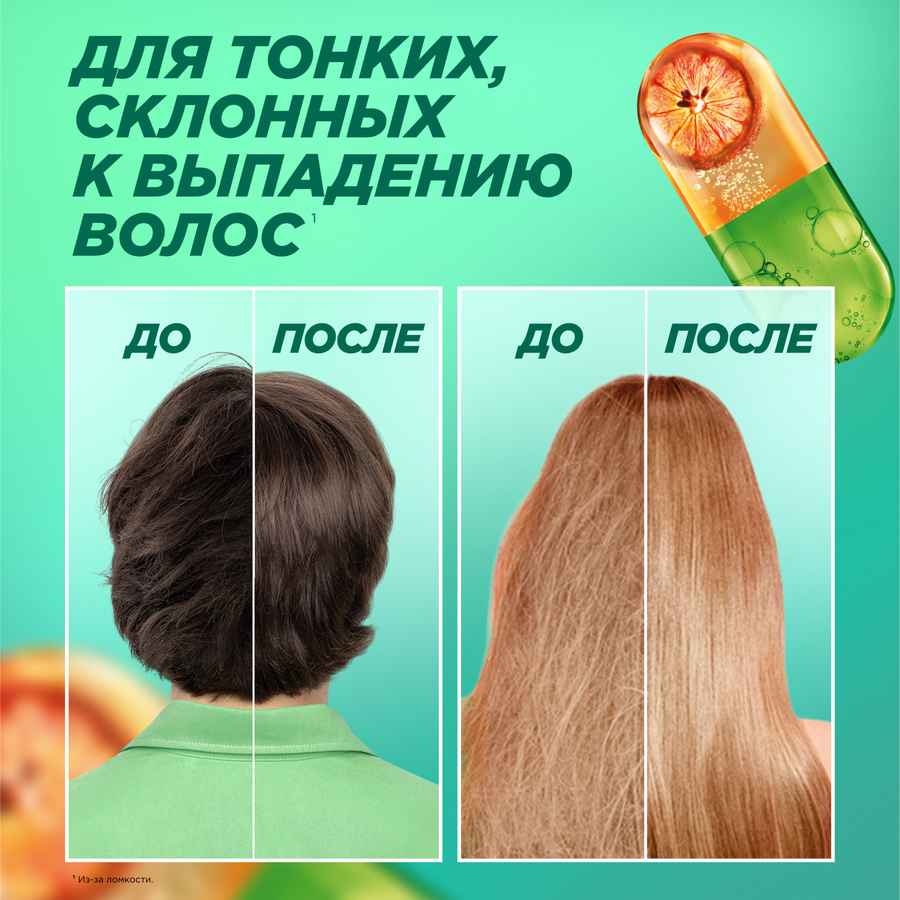 Шампунь для волос FRUCTIS Красный апельсин укрепляющий, 400мл, превью