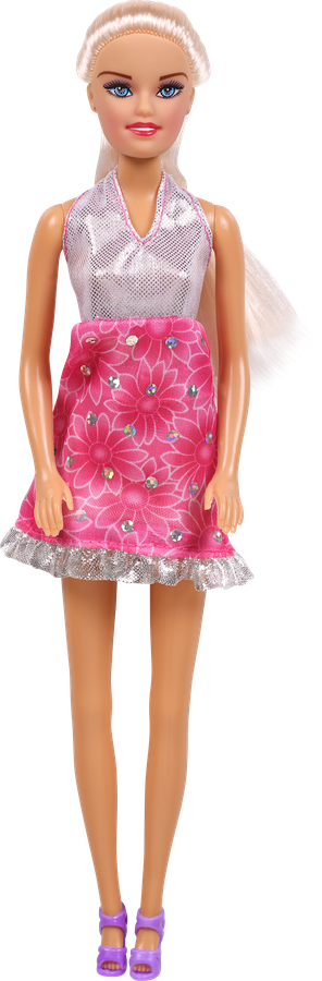 Игрушка BIGGA Кукла в платье, 29 см, Арт. 993200089, превью