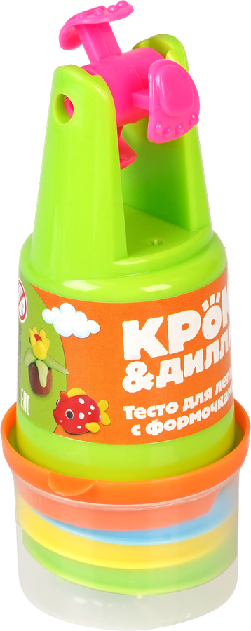 Тесто для лепки КРОК&ДИЛЛИ с формочками, 6 предметов, Арт. 995080059, предпросмотр